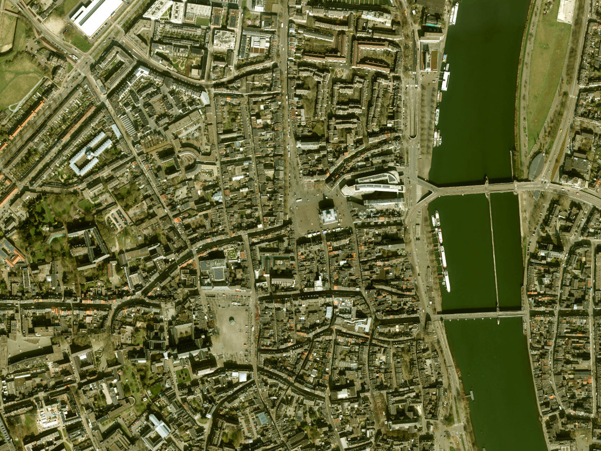 Satellietbeeld van Maastricht